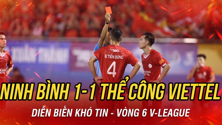 Kết quả V-League hôm nay 2/10: Ninh Bình hòa Thể Công Viettel ở trận đấu khó tin